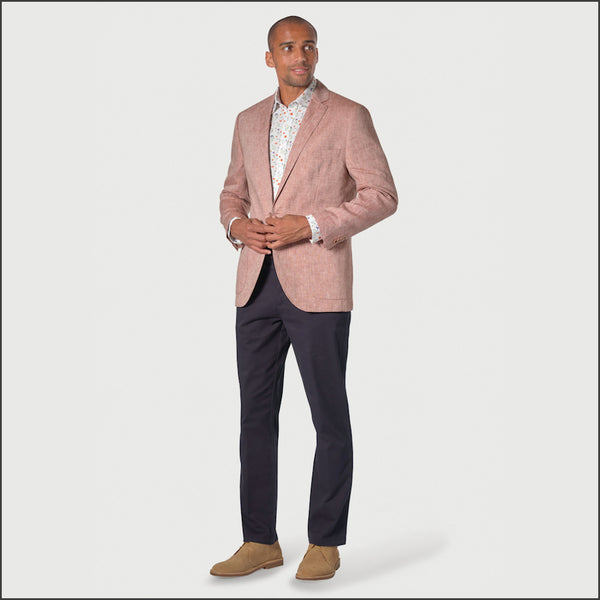 Brook Taverner Leeds Dusky Rose Linen Jacket