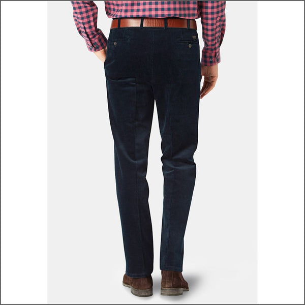 Brook Taverner Ellroy Navy Cord Trouser*