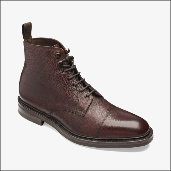 Loake Roehampton Oxblood Grain Leather Boot cwmenswear