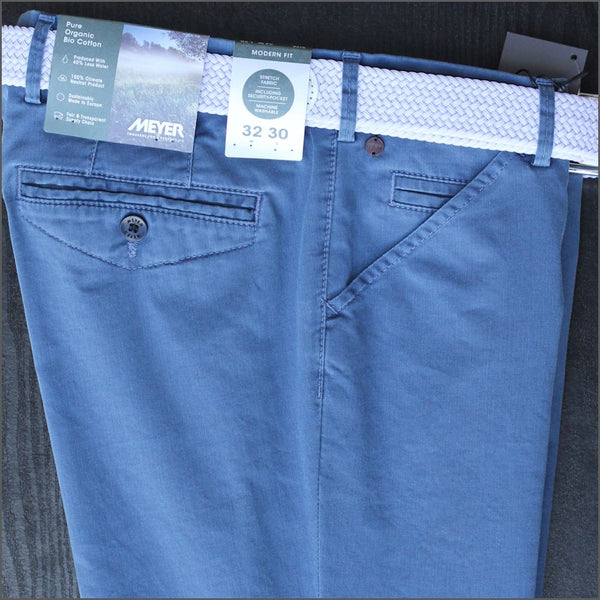 Meyer Chicago Blue Chinos | Menswear Online