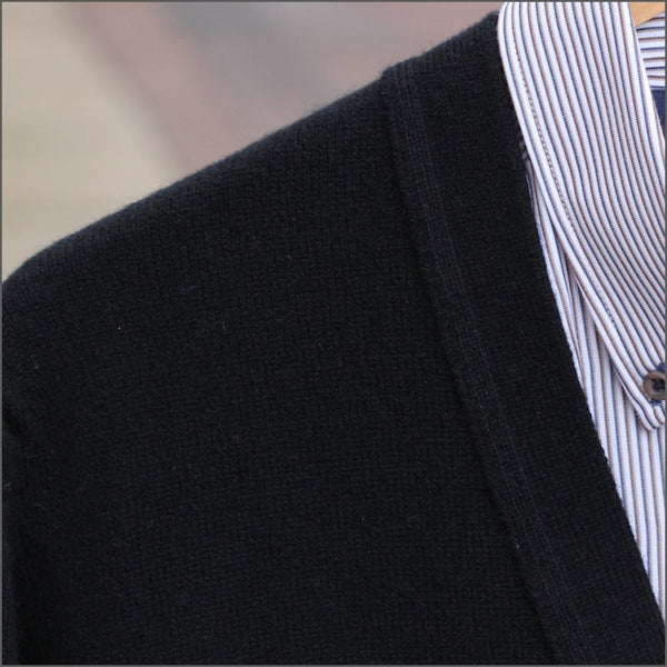トップス 80's \"Peter Scott\" COTTON CARDIGAN BLACK Peter Scott Black New Wool Cardigan@ | cwmenswear