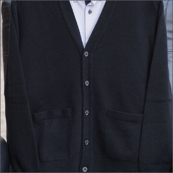 トップス 80's \"Peter Scott\" COTTON CARDIGAN BLACK 80's 
