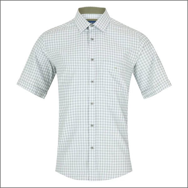 Dg's Light Green Check Shirt SSº*