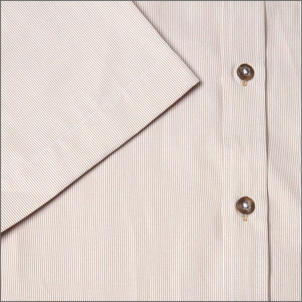 Dg's Beige Stripe Short sleeve Shirt=