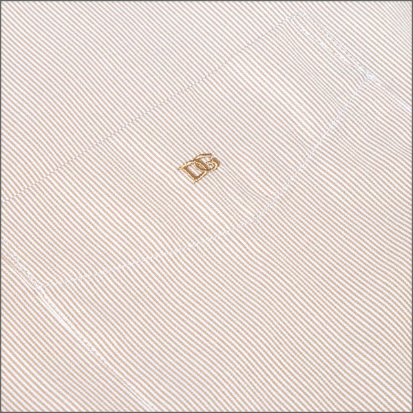 Dg's Beige Stripe Short sleeve Shirt=