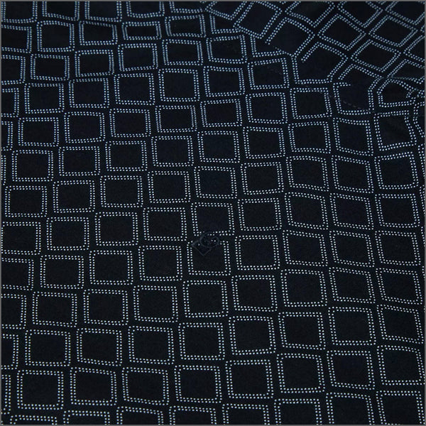 Dg's Black With White Pattern Short sleeve Shirt=