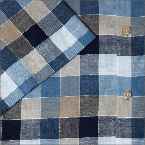 Dg's Dark Blue Check Shirt SSº