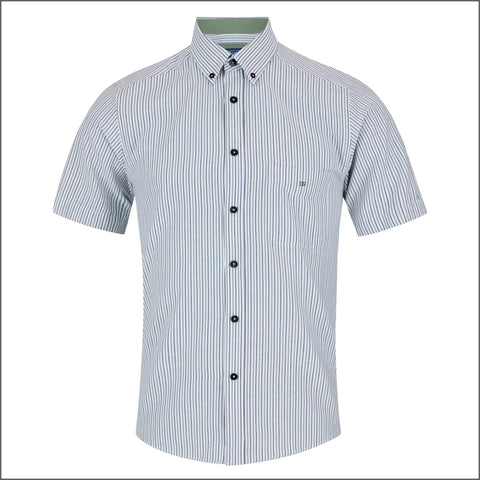 Dg's Green & White Stripe Shirt SS*