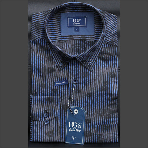 Drifter Ivano Multi Stripe LS Shirt--