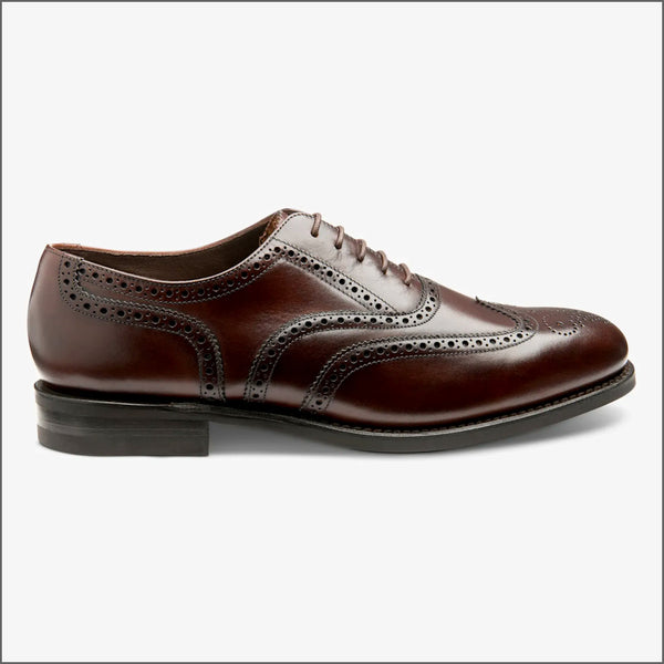 Loake 302 Classic Brogue Dark Brown Waxy leather Shoeº