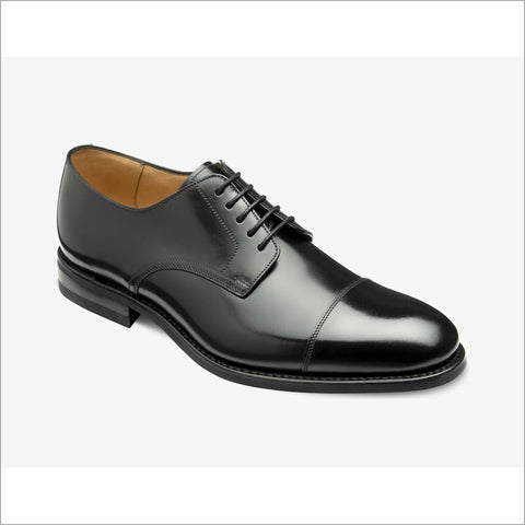 Loake 305 Black Leather Calf Toe Cap Size 7.5 & 8.5 Only*