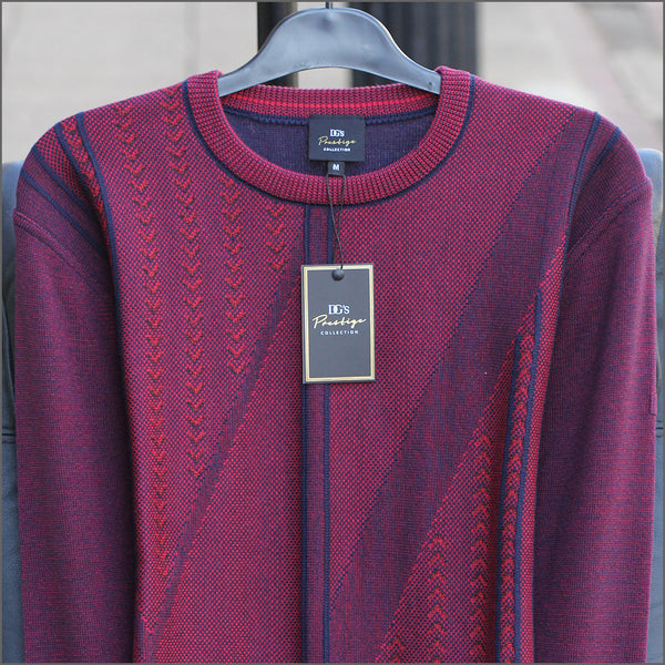 Prestige Wine Pattern Crew Neckº