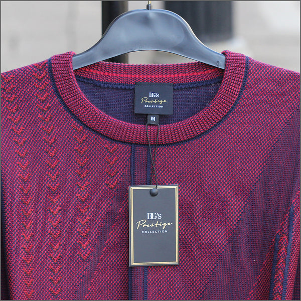 Prestige Wine Pattern Crew Neckº