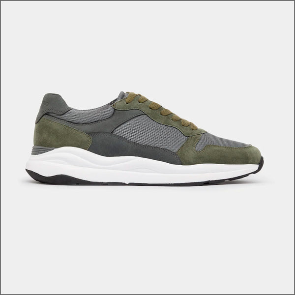 Remus Uomo Albi In Khaki Green Suede Trainerª