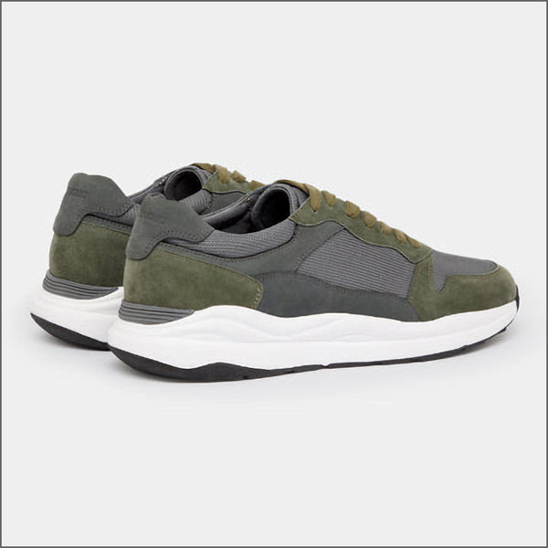 Remus Uomo Albi In Khaki Green Suede Trainerª