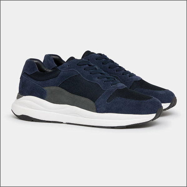 Remus Uomo Albi In Navy Suede Trainerª