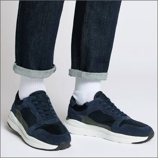Remus Uomo Albi In Navy Suede Trainerª
