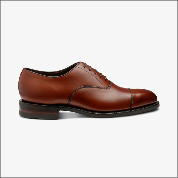 Loake Aldwych Mahogany Calf Oxford Rubber Sole G Fitª