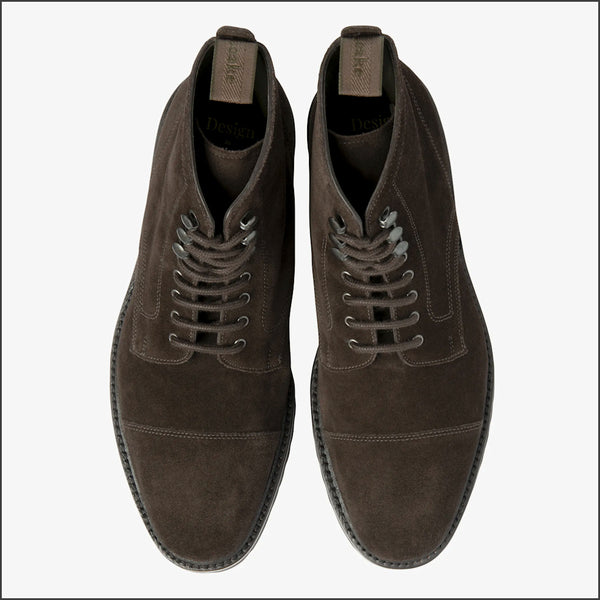 Loake Aquarius Dark Brown Suede Boot~~