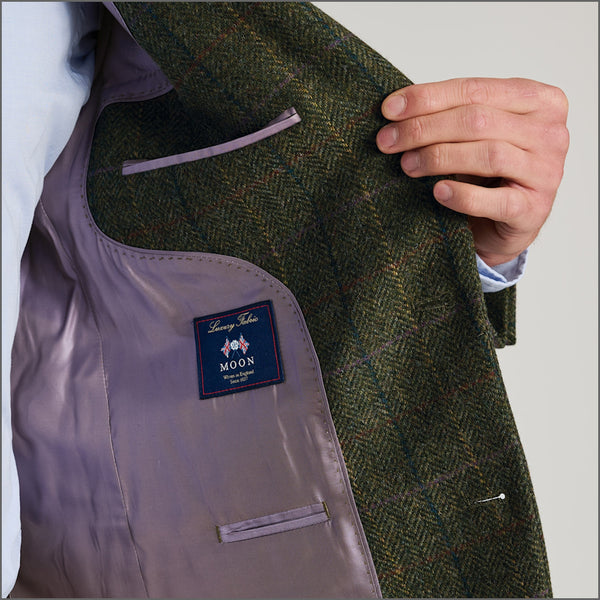 Brook Taverner Aston Green Check British Wool Jacket*