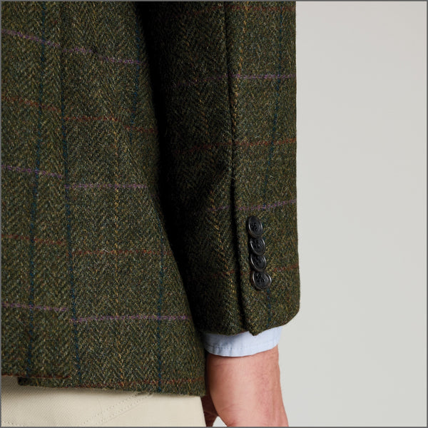 Brook Taverner Aston Green Check British Wool Jacket*