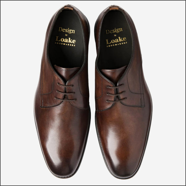 Loake Atherton Dark Brown Calf Leather shoe'