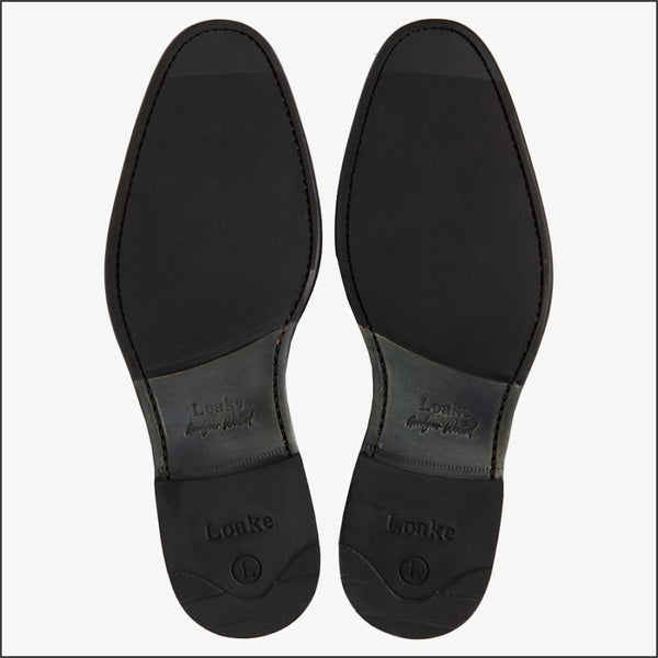 Loake Atherton Black Calf Leather Shoe'