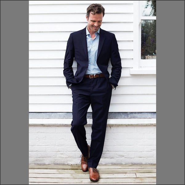 Brook Taverner Avalino Mid Blue Suit*