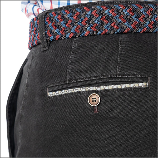 Gurteen Baldock Granite Pick And Pick Stretch Cotton Chino Trouser,