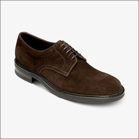Loake Barbican Dark Brown Suede~