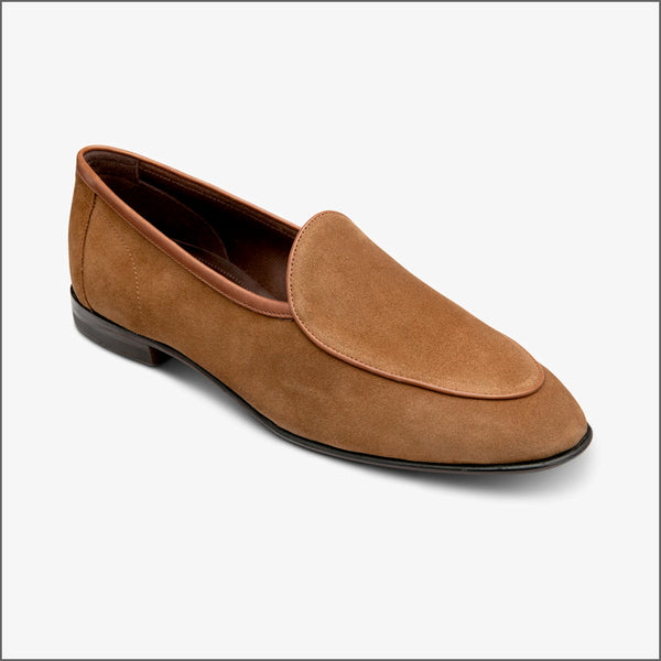 Loake Belgrave Chestnut Brown Calf Suede~