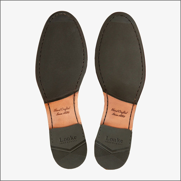 Loake Belgrave Chestnut Brown Calf Suede~