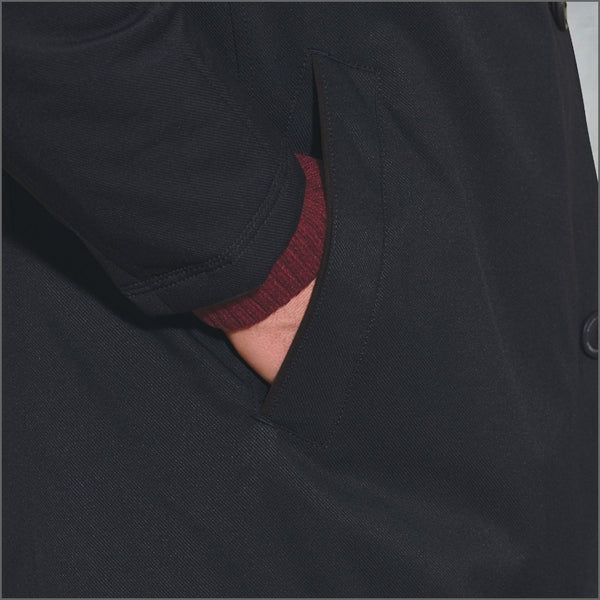 Brook Taverner Bradshaw Navy Shortie Raincoat^^