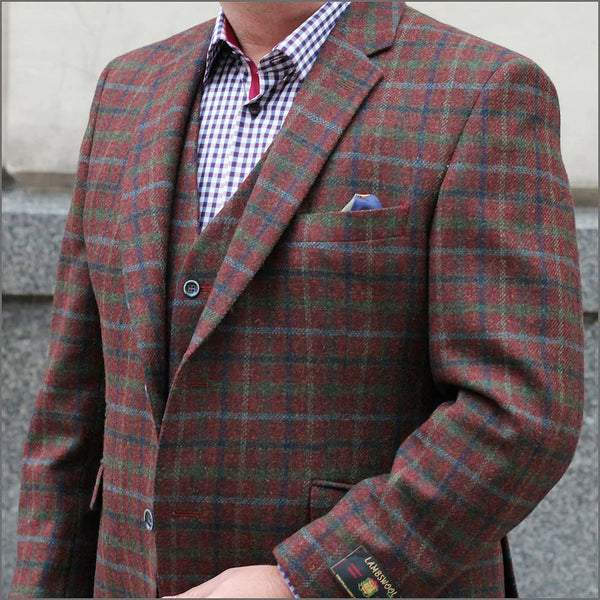 Scott Brick Pure Wool Check Jacket<>