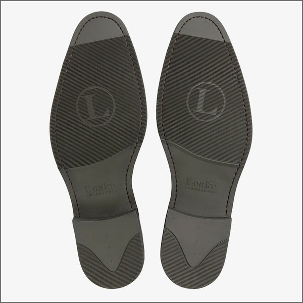 Loake Brunel Dark Brown Suede loafer~