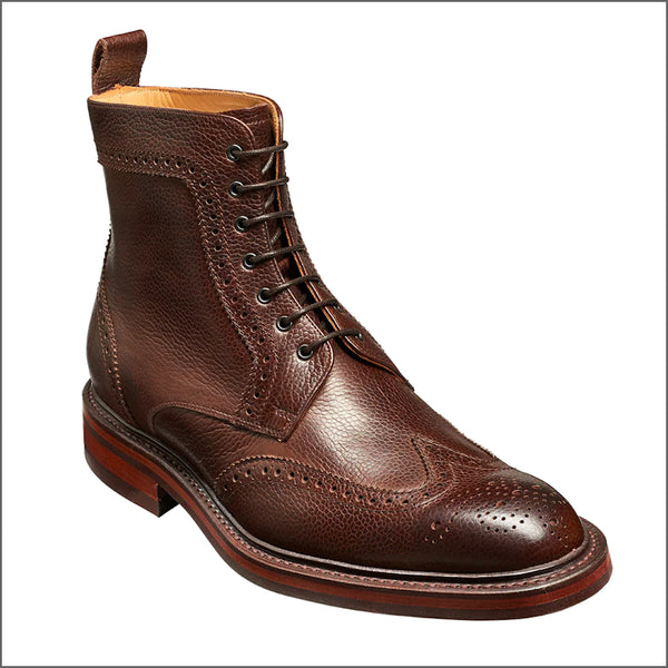 Barker Calder Dark Brown Grain Chukka Boot.