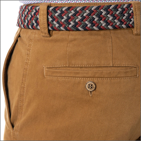 Gurteen Longford Autumn Camel Stretch Cotton Chino*