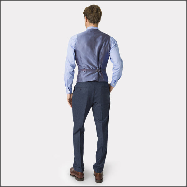 Brook Taverner Clifford Navy Donegal Wool Suit - Waistcoat Optional*