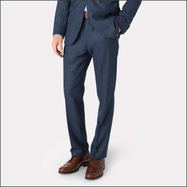 Brook Taverner Clifford Navy Donegal Wool Suit - Waistcoat Optional*