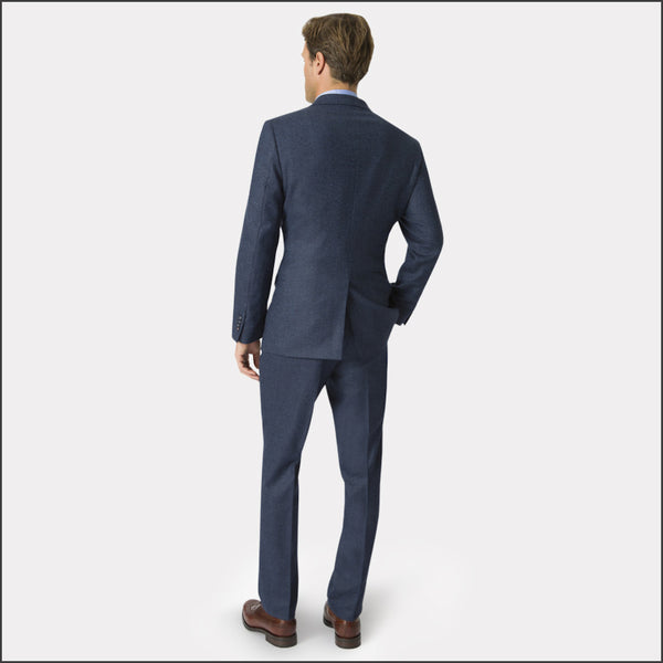 Brook Taverner Clifford Navy Donegal Wool Suit - Waistcoat Optional*