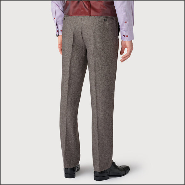 Brook Taverner Clifford Grey Donegal Wool Suit - Waistcoat Optional*