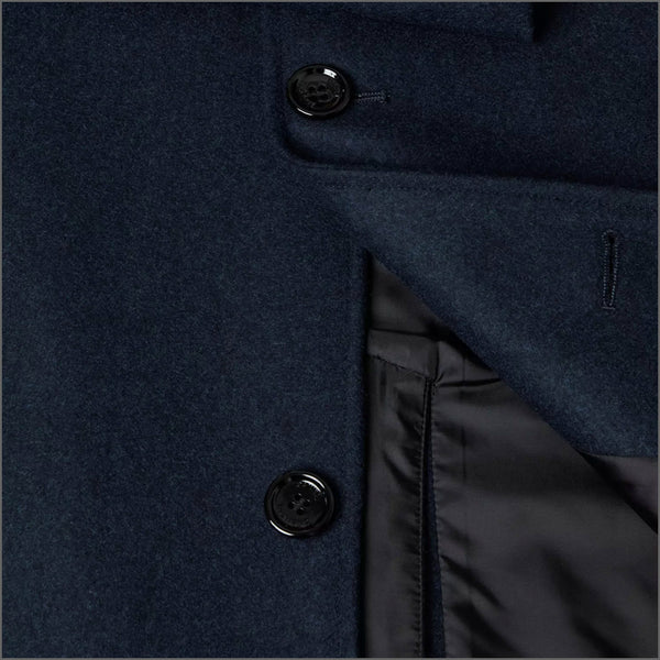 Daniel Grahame Dark Blue Bales Tailored Coat~