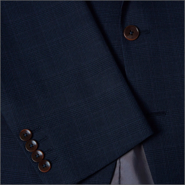 Daniel Grahame Navy checked Damon Jacket~