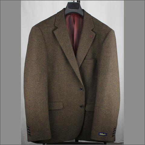 Wellington Dark Brown Herringbone Jacket*