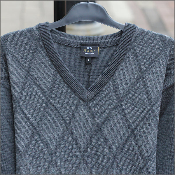 DG's Grey Pattern V Neckº