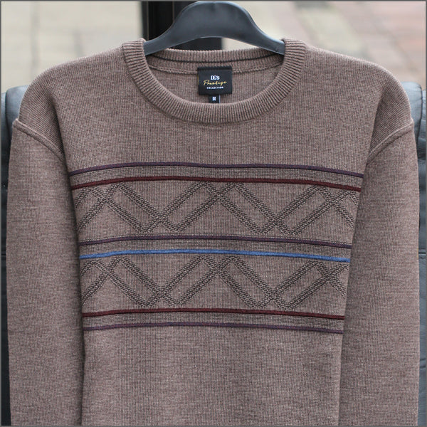 DG's Beige Pattern Crew Neckº