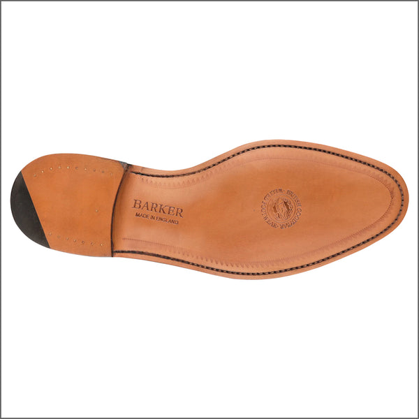 Barker Duxford Rosewood Calf Oxford Toe Cap.