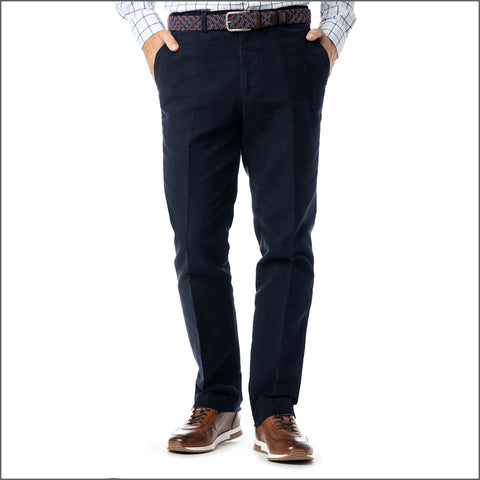 Gurteen Epsom Moleskin Navy Trouser*