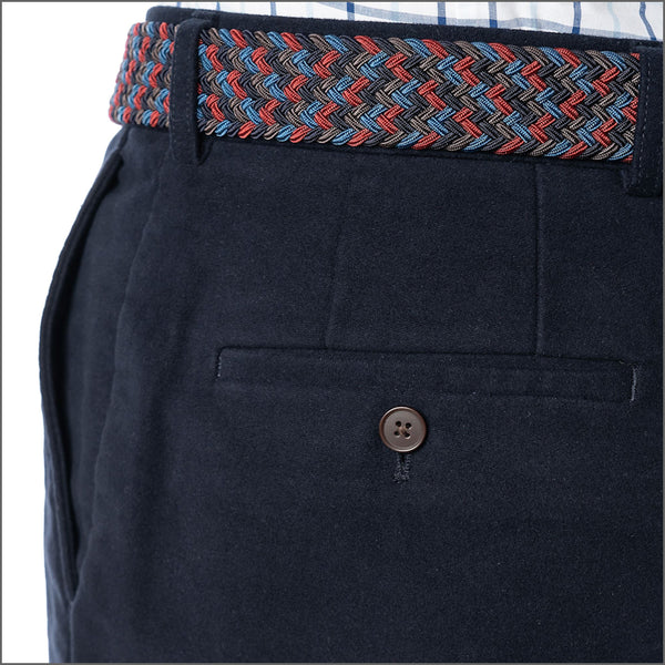 Gurteen Epsom Moleskin Navy Trouser*