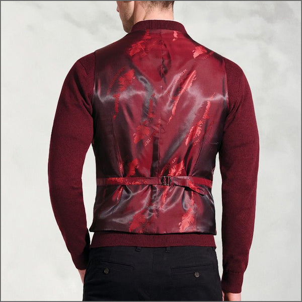 Brook Taverner Falkirk Navy Check Harris Tweed® Waistcoat*